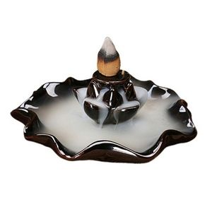 Waterfall Backflow Incense Burner w/20 Sandalwood & Dragon Blood Incense Cone